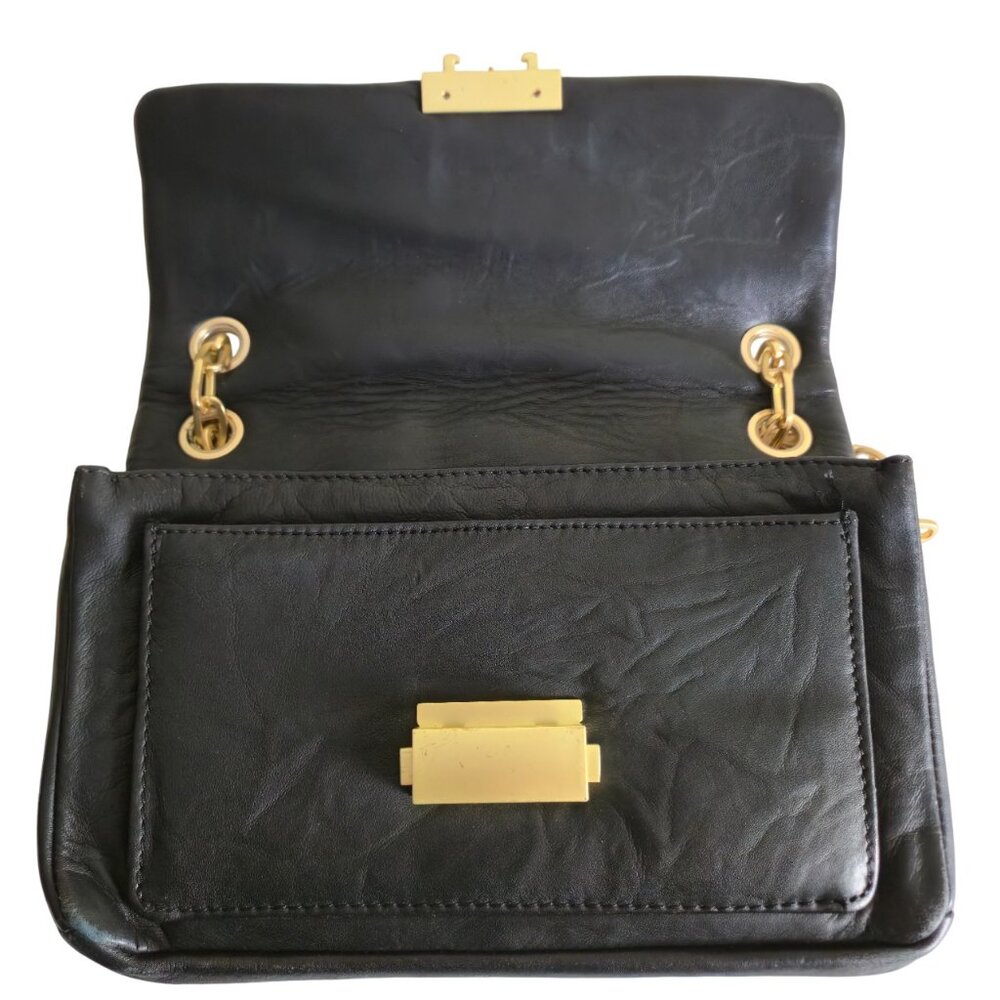 Zadig & Voltaire Ziggy Black Quilted Matelassé Clous Shoulder Bag - Picture 15 of 16